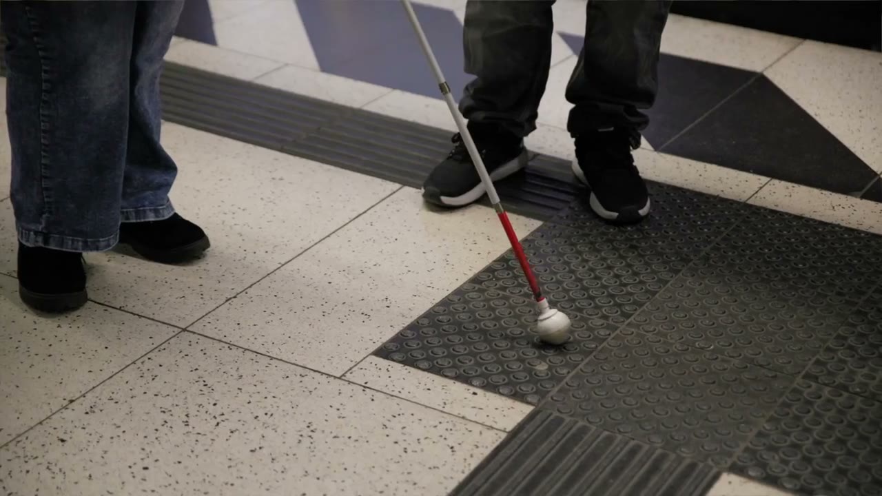 Blind unterwegs mit